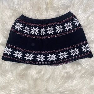 Gymboree Red and Black Knit Skirt